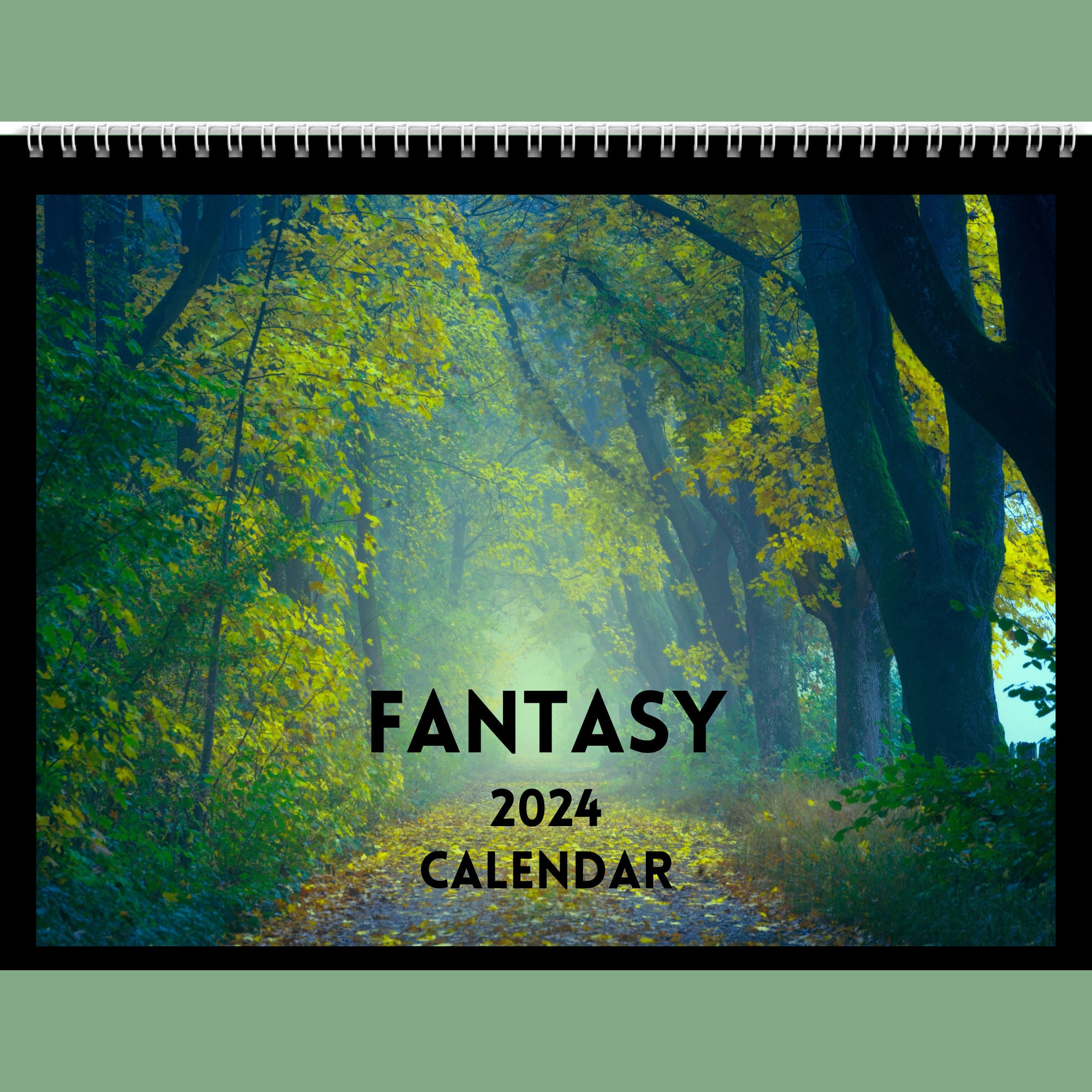 Fantasy Calendar 2025 Gift Idea for Fantasy Lovers Wall Etsy UK