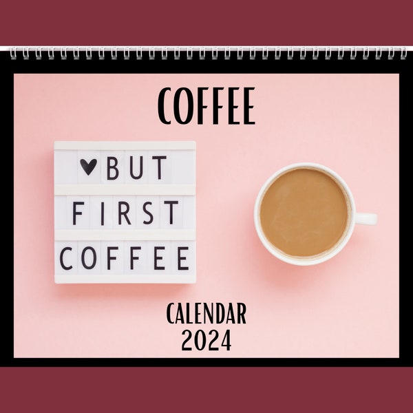 2024 Coffee Calendar Etsy
