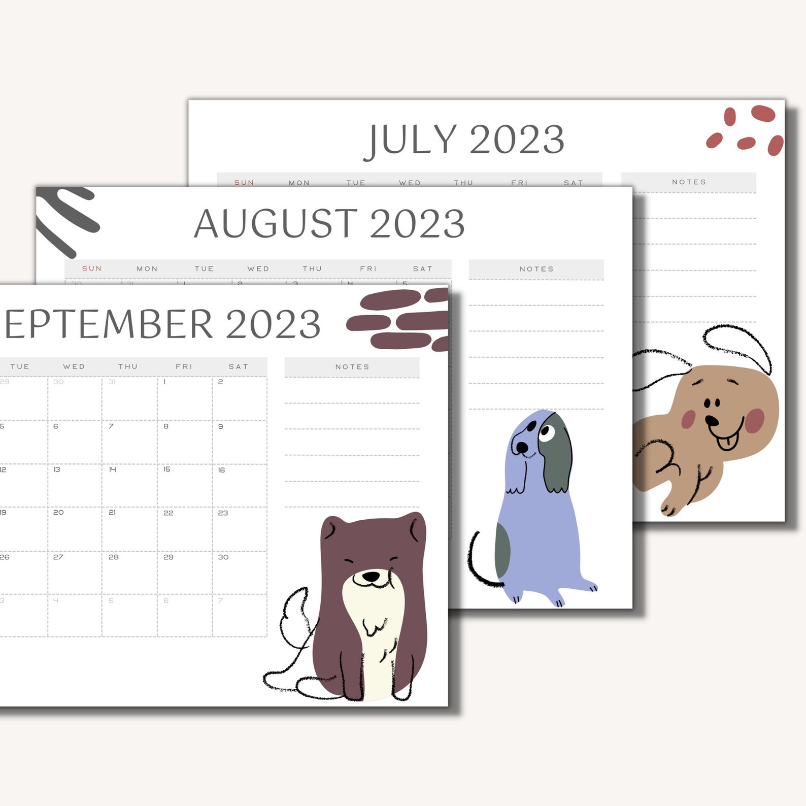 2023-printable-dog-calendar-landscape-minimalist-monthly-etsy