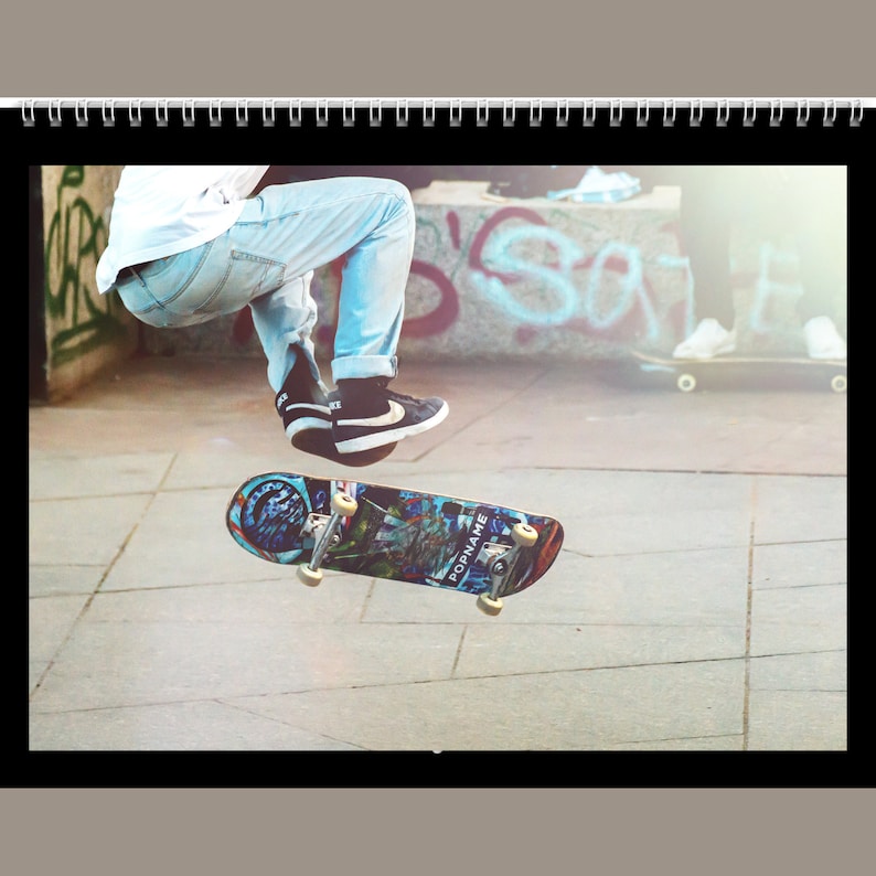 Skateboard Calendar 2023 Gift Idea for Skateboard Lovers Etsy