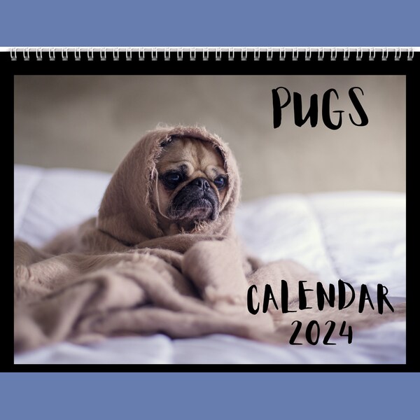 Pug Calendar - Etsy