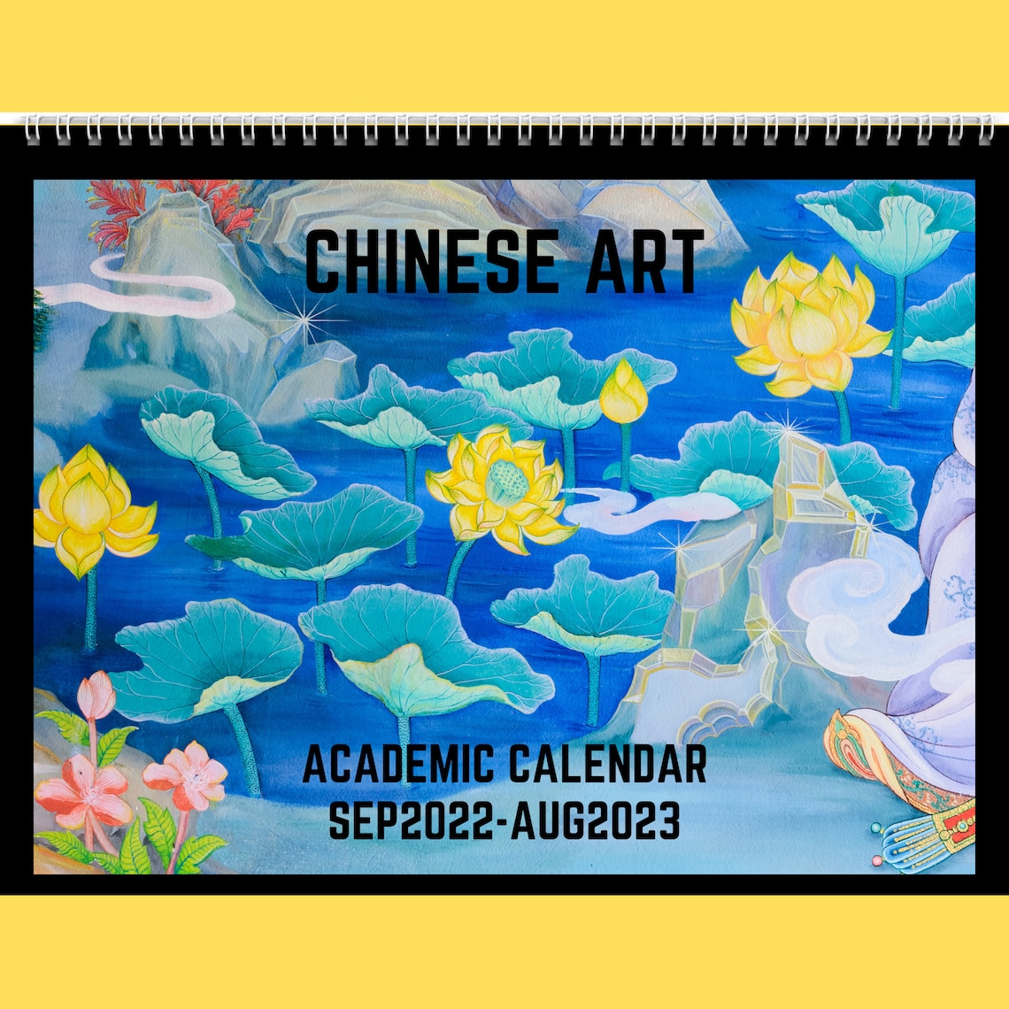 Chinese Art Academic Calendar 2022-2023 Gift Idea for Chinese - Etsy