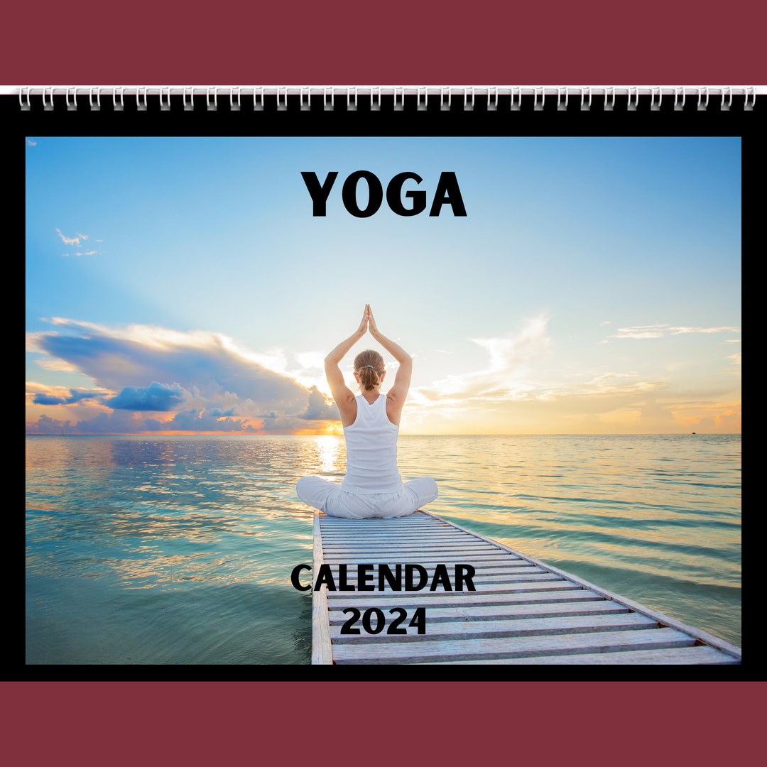 Yoga Calendar 2024 Gift Idea for Yoga Lovers Yoga Wall Calendar Present