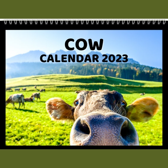Buy Cow Calendar 2023 Gift Idea for Cow Lovers Cow Farm Life Online in  India - Etsy