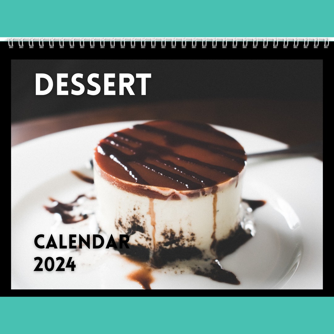 Dessert Calendar 2024 Gift Idea for Dessert Lovers Dessert Etsy