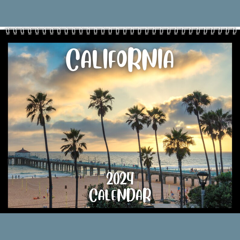 California Calendar 2024 Gift Idea for California Lovers California