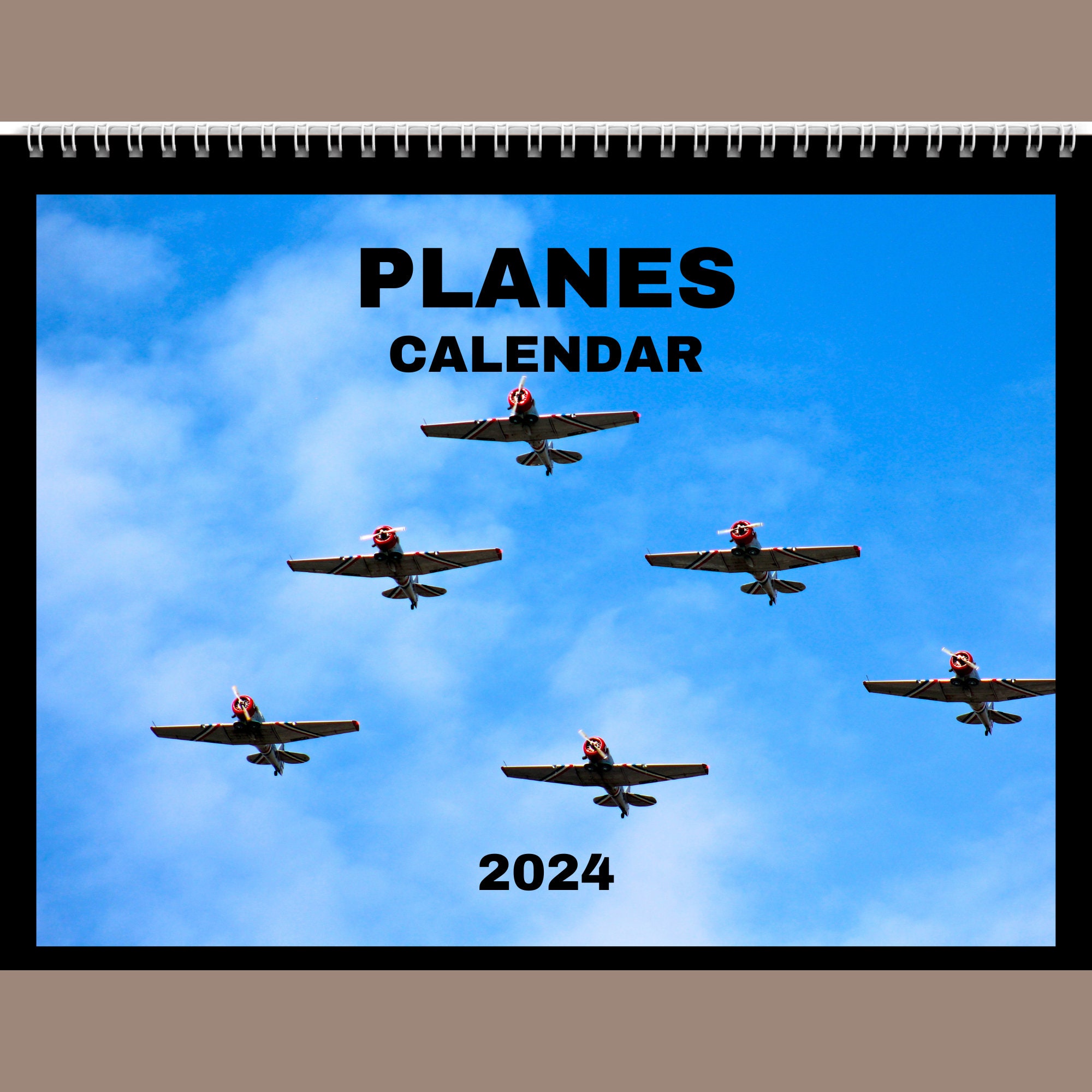 Planes Calendar 2024 Gift Idea for Planes Lovers Plane Lover Pilot Wall