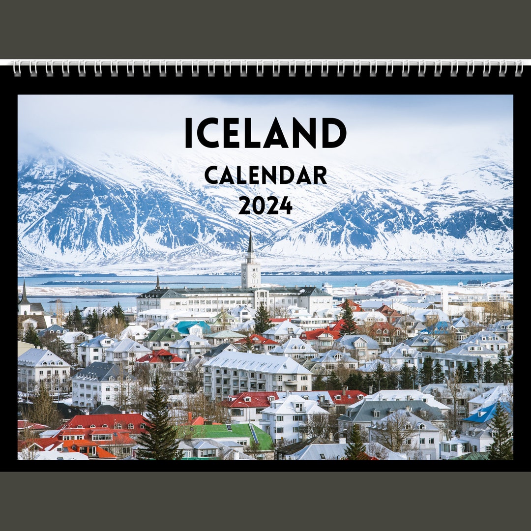 Iceland Calendar 2024 Gift Idea for Iceland Lovers Icelandic Wall