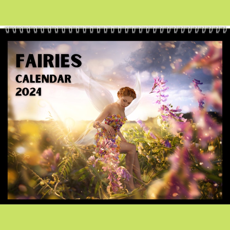 Fairies Calendar 2024 Gift Idea for Fairies Lovers Fairy Wall Calendar