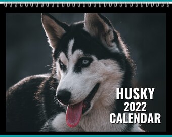 Calendrier Husky 2023 Husky Calendar | Etsy