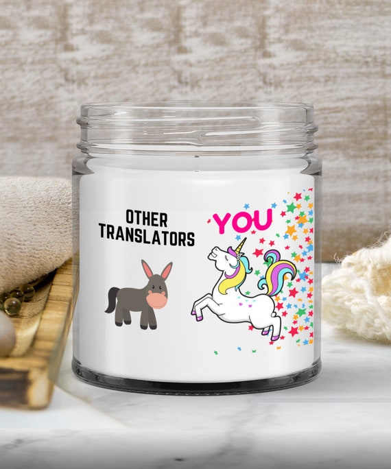 Buy Funny Translator Unicorn Candle Gift for Women Men Unique Online in  India - Etsy