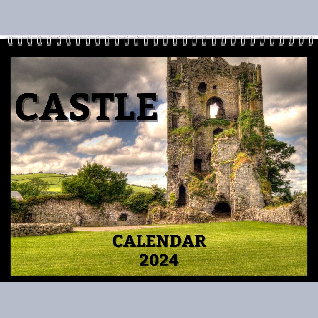 Castle Calendar 2024 Gift Idea for Castle Lovers Castle Wall Calendar