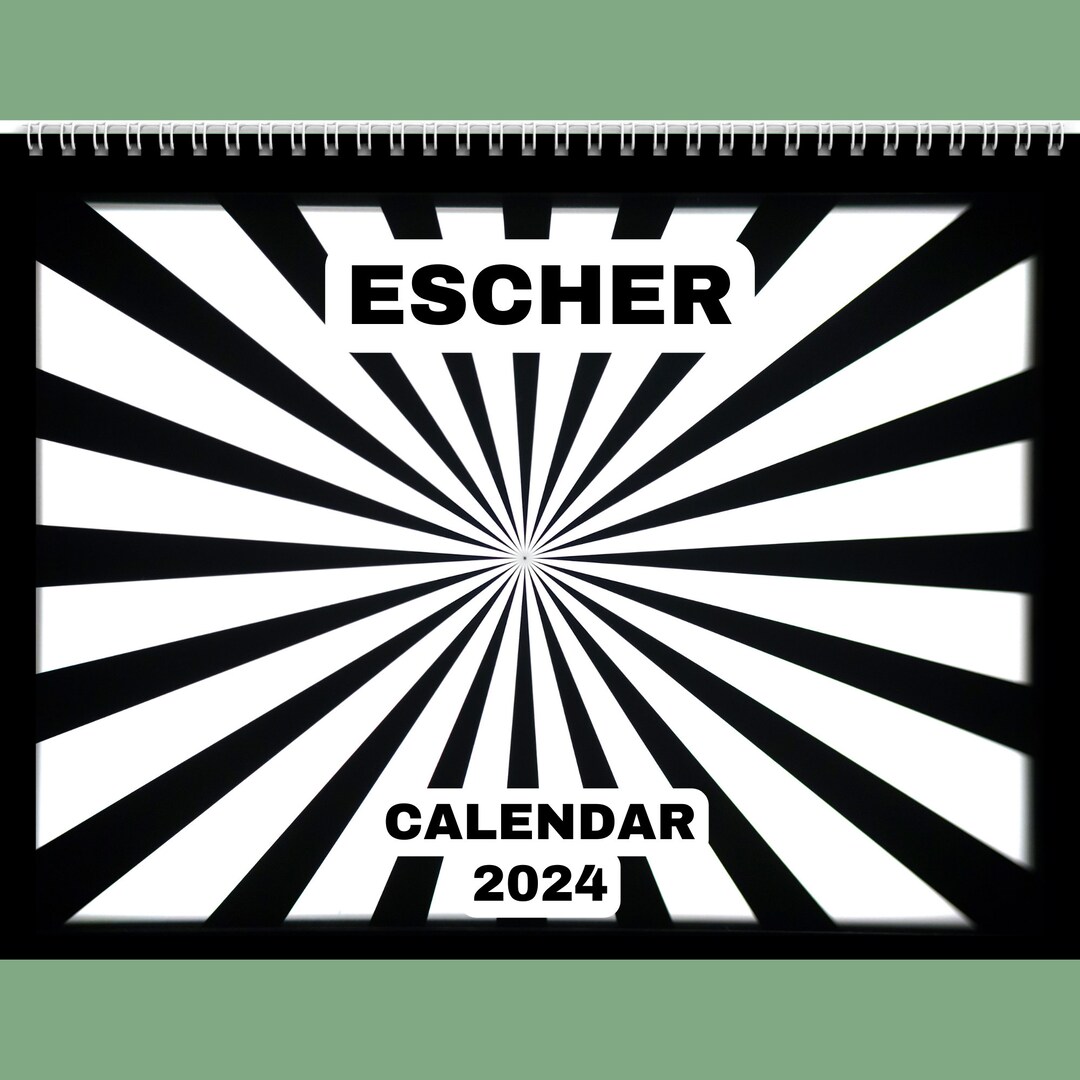 Escher Calendar 2024 Gift Idea for Escher Lovers Escher Art Wall