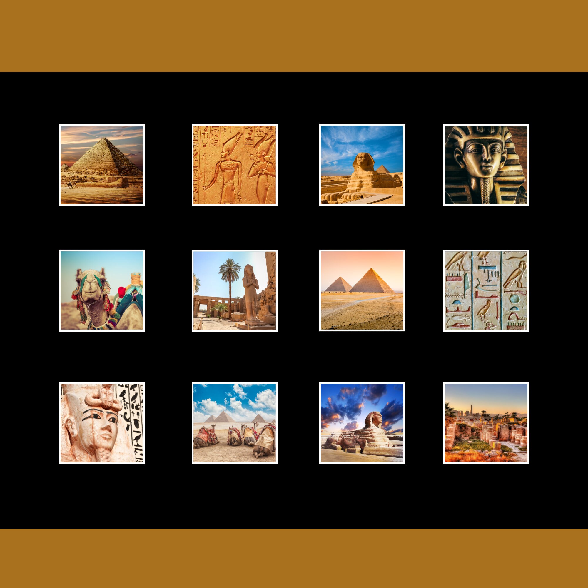 Egypt Calendar 2024 Gift Idea for Egypt Lovers Egypt Travel Wall ...