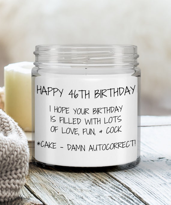 Funny 46th Birthday Gift Idea Happy 46 Birthday Candle 46 - Etsy Funny 46th Birthday Gift Idea Happy 46 Birthday Candle 46 - Etsy