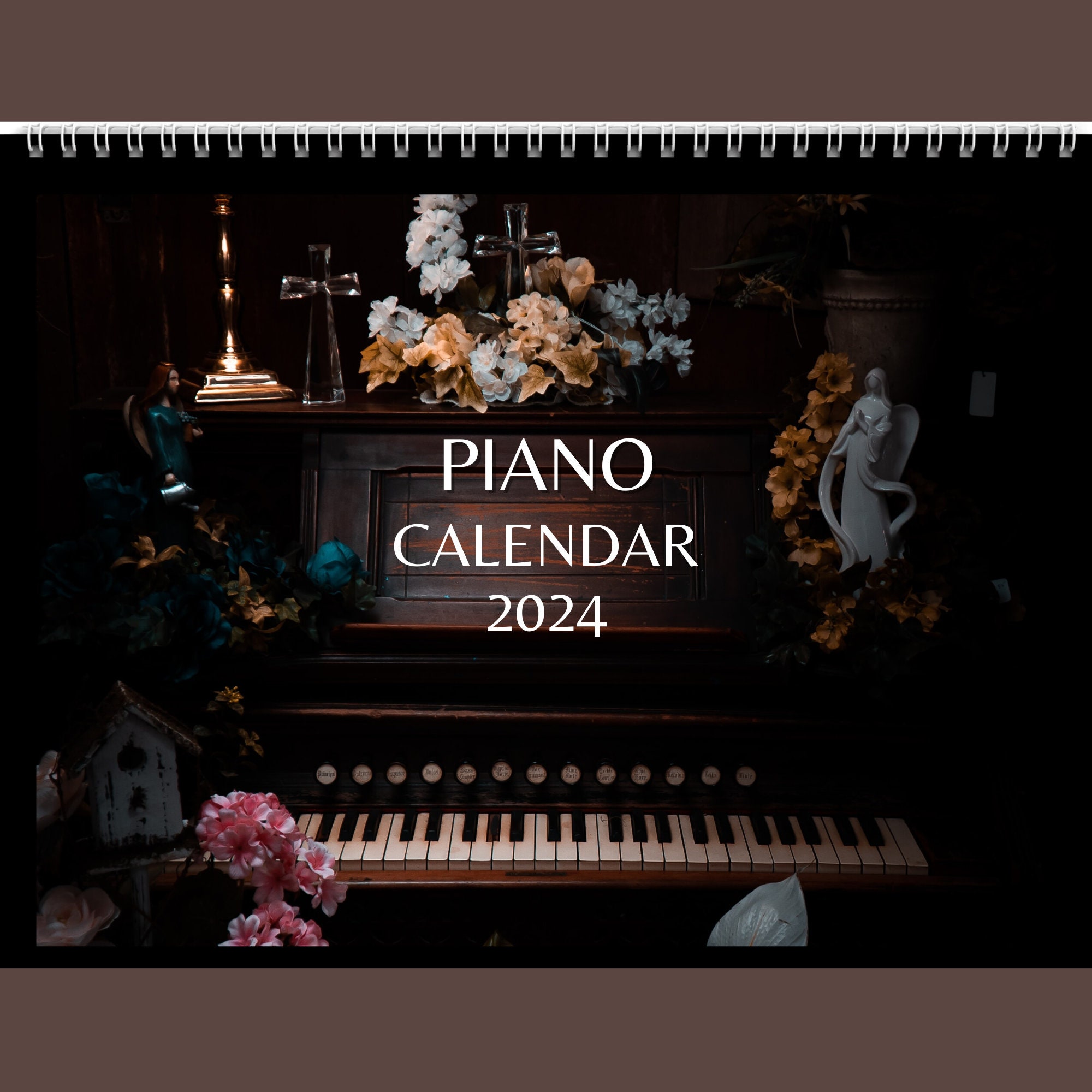 Piano Calendar 2024 Gift Idea for Piano Lovers Piano Pianist Gift