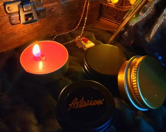 Handcrafted Solid perfume "Dark Desire: Astarion's Essence" (Bergamot, Rosemary, Brandy)