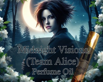 Artisan Perfume oil "Midnight Visions: Team Alice" (Fig and Jasmine, Green Tea, Balsam Wood)