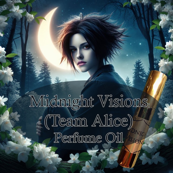 Artisan Perfume oil "Midnight Visions: Team Alice" (Fig and Jasmine, Green Tea, Balsam Wood)