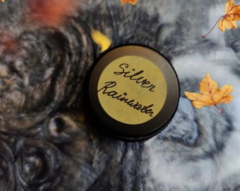 Handmade Solid Perfume Balm "Silver Rainwater" (Oak Hazelnut, Juniper, Mimosa)