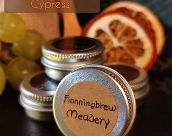 Solid perfume in a jar or Balm Stick "Honningbrew Meadery" (Calendula, Lemon and Honey, Cypress)