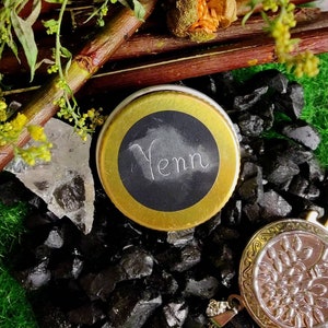 Handcrafted natural Solid perfume in a jar or Balm Stick Yenn Lilac and Gooseberries image 3