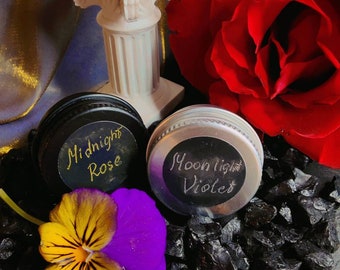 Solid perfumes "Midnight Rose" and "Moonlight Violet" Bundle