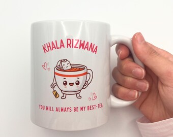 Khala Mug Custom, “You Will Always Be My Best-Tea” Desi Auntie Gift