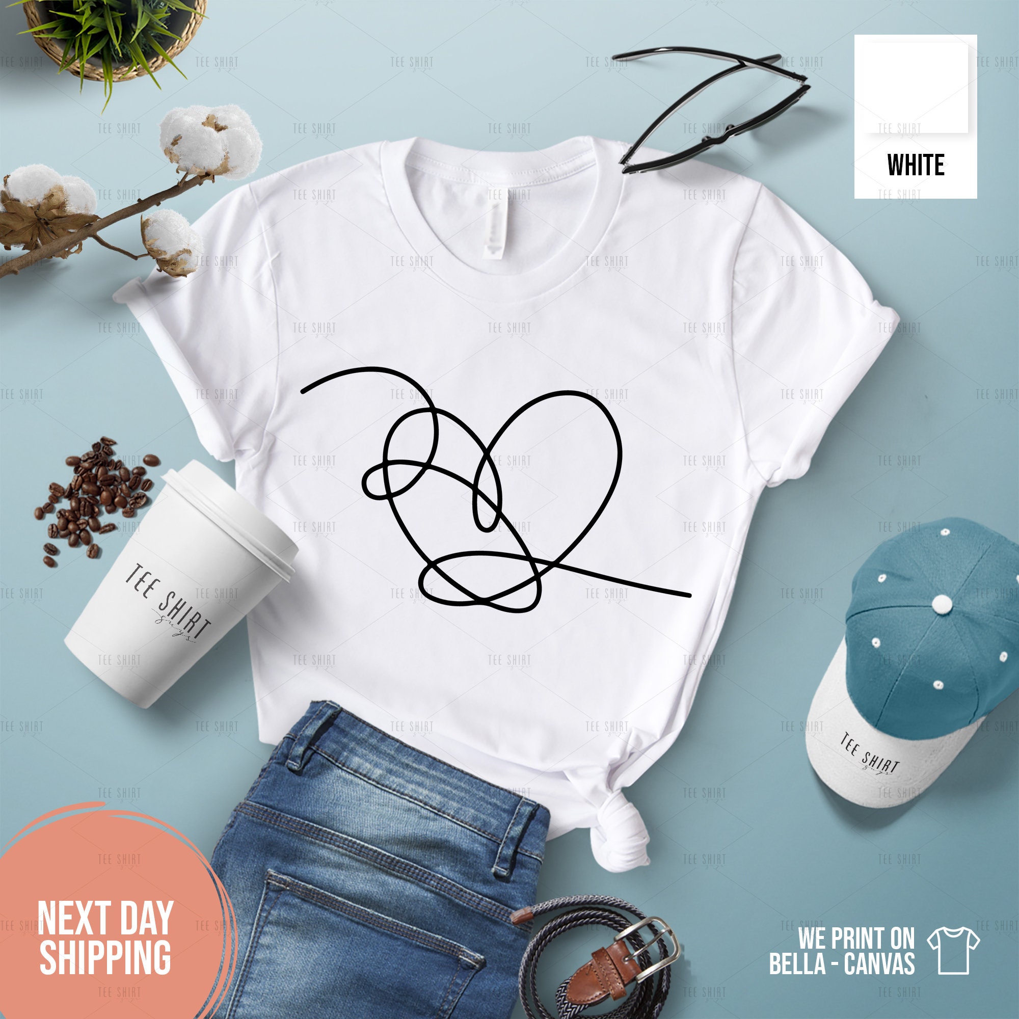 BTS Love Yourself Heart Shirt sold by Stoat Kannada Tanzania SKU