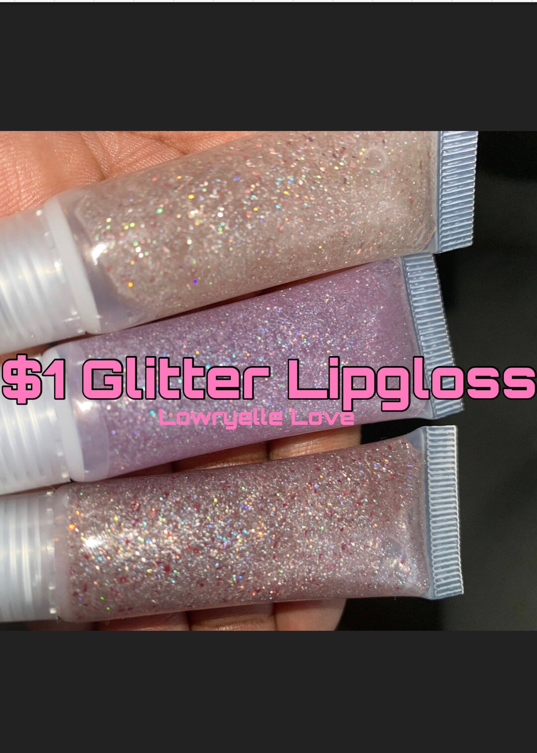 SALE 5ml Glitter Holographic Lipgloss Clear Buy 2 Get 2 FREE Trendy