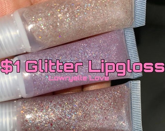 SALE! 5ml Glitter Holographic Lipgloss | clear | Buy 2 Get 2 FREE | Trendy Aesthetic Viral Glitter Lipgloss| Y2K Lipgloss Makeup Beauty