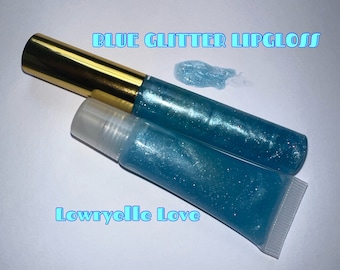 VENDITA! Lucidalabbra olografico con glitter blu / Blu / Acquista 2 Ottieni 1 GRATIS / Lucidalabbra con glitter virali estetici alla moda