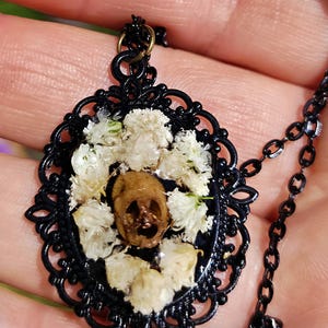 Real Snapdragon Skull Necklace • Witchy Botanical Jewelry • Curiosity Pendant • Goth Garden • Natural Skull Flower Amulet • Oddities Gift