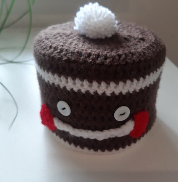 Klohut Toilet Roll Hat Toilet Paper Hat Crocheted Gingerbread Etsy