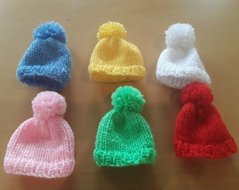 6 gestrickte Eierwärmer Eiermützen  Handarbeit gestrickt bunt