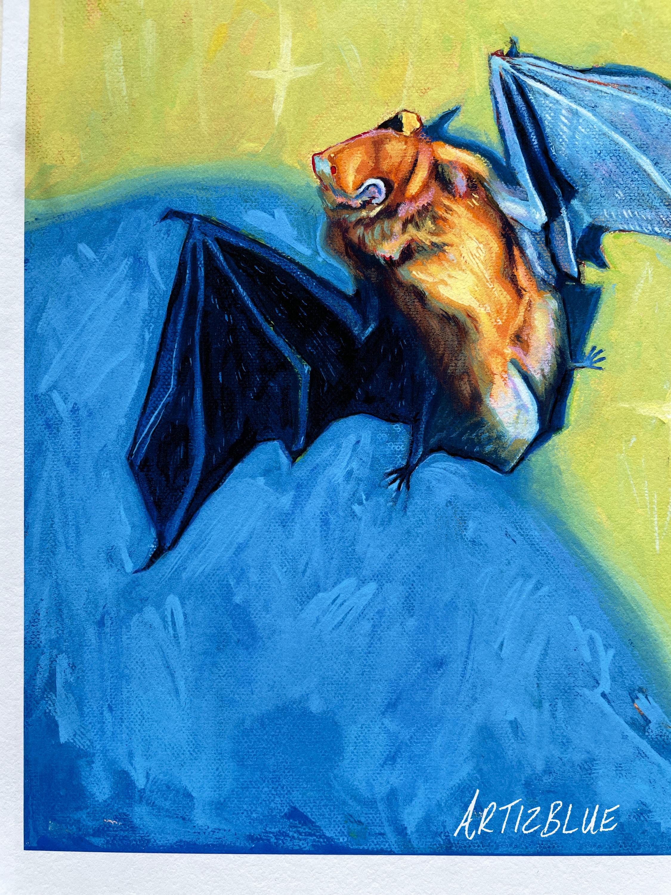 Bat A4 Art Print - Etsy