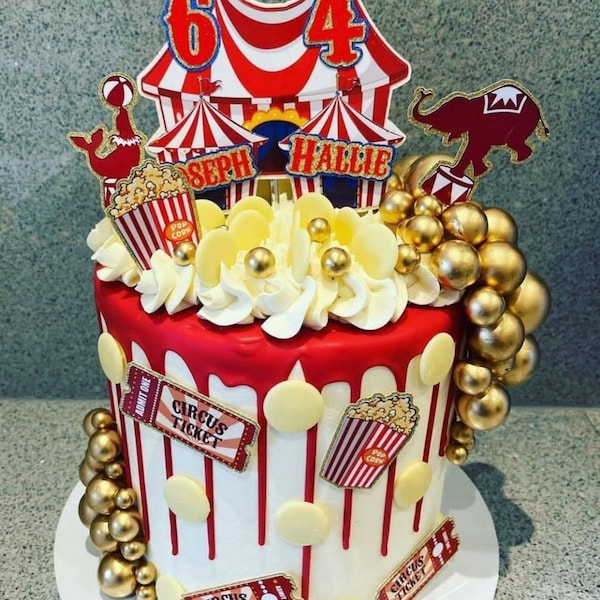 Circus Cake Topper Bundle | Circus Cake | Circus cake topper | kids Cake topper
