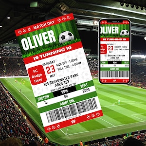 MANCHESTER UNITED PARTY invitation | Football Party Invitation | Kids Soccer Invitation | Kids Football invitation | Digital Editable svg