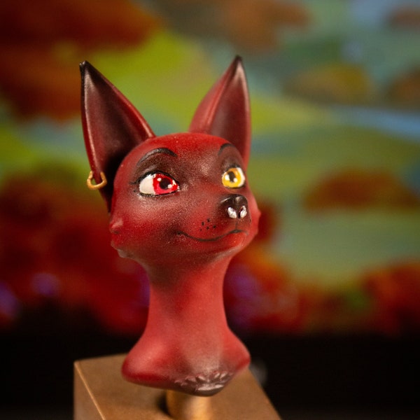 Paint it Yourself Fox Bust | Furry Fox Bust