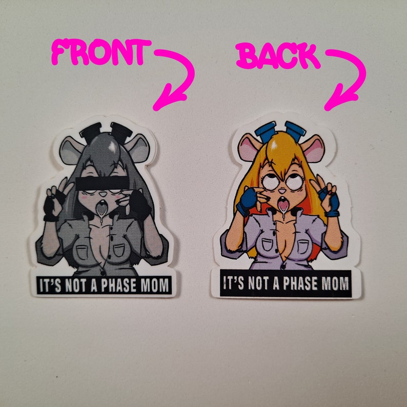 Furry Sticker Pack 7 Stickers Cartoon Stickers Yiff Etsy