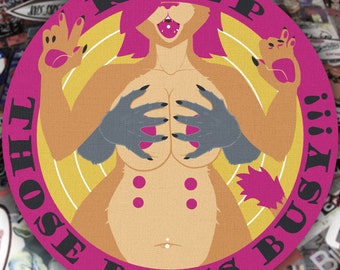 Keep those Paws Busy - Furry Decal Sticker