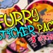 Furry Sticker Pack | 5 Stickers | Yiff Stickers | Cartoon Stickers 