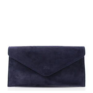 Navy suede clutch clearance