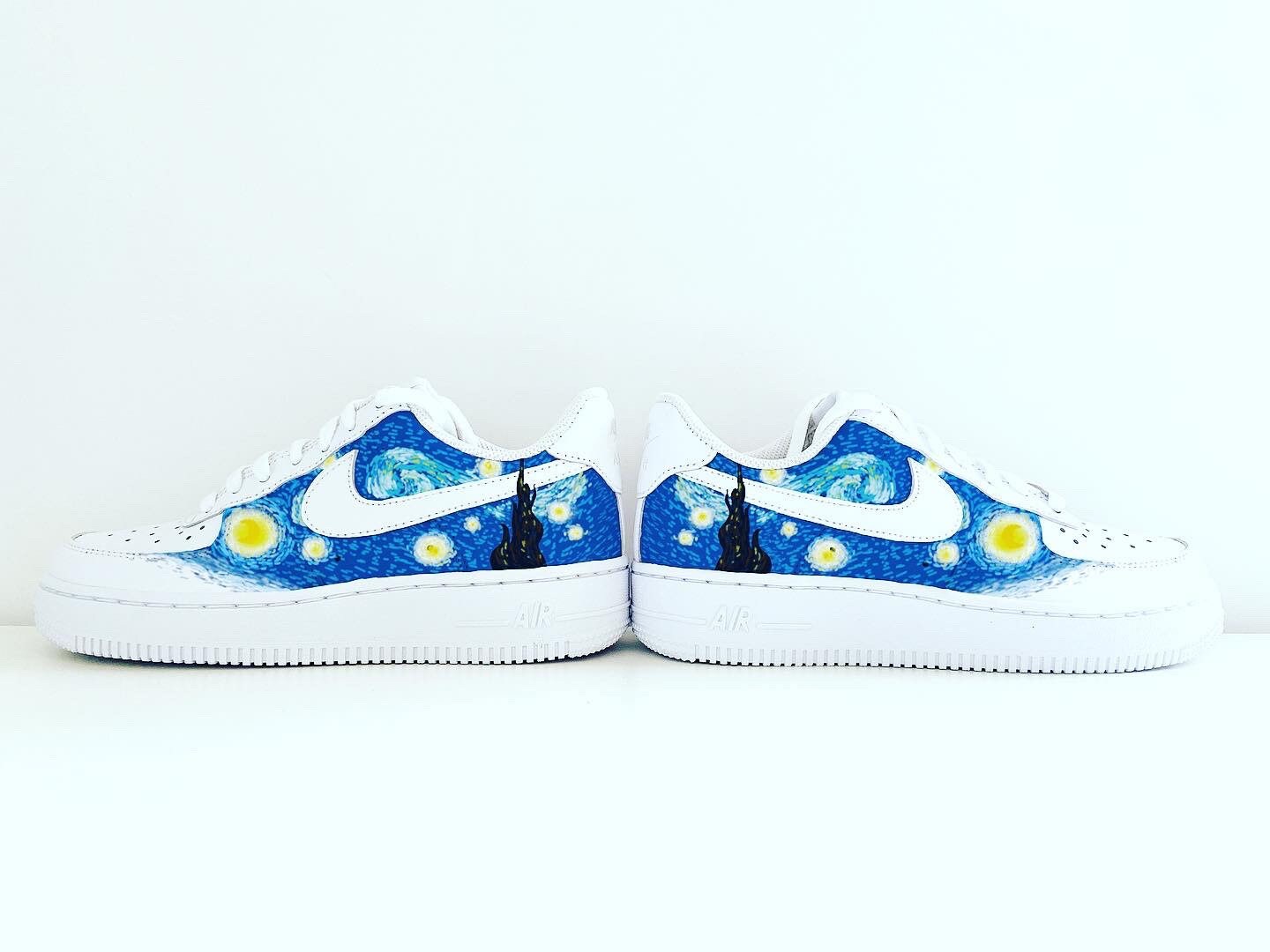 Air Force 1 Van Gogh / Nike Starry Night / Custom Af1 / Hand | Etsy