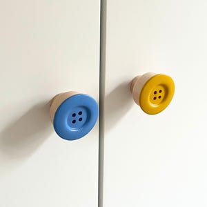 Wooden colorful furniture knob for childrens room (also for IKEA)