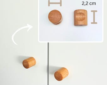 Runder Möbelknopf aus Holz  / Möbelgriff für Kinderzimmer