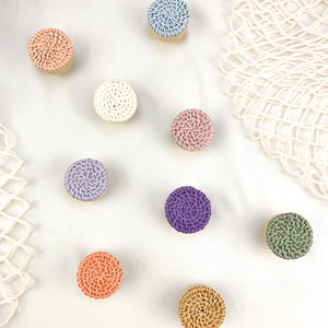 Colourful wooden and rattan furniture knob / furniture handle for children&#39;s room