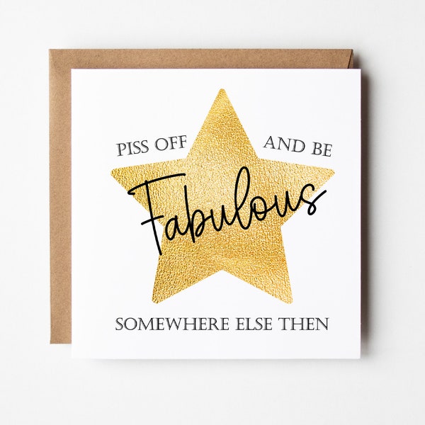 Leaving Card | Sorry You're Leaving | Fabulous Colleague