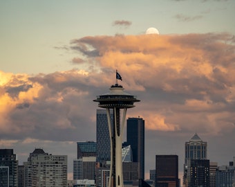 Kraken Space Needle Etsy Denmark