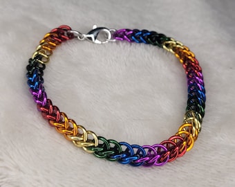 Rainbow chain bracelet